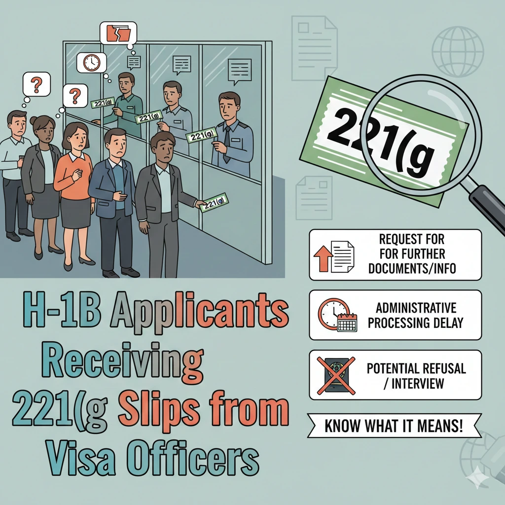 H-1B Applicants Receiving 221(g) Slips: What It Means & Next Steps